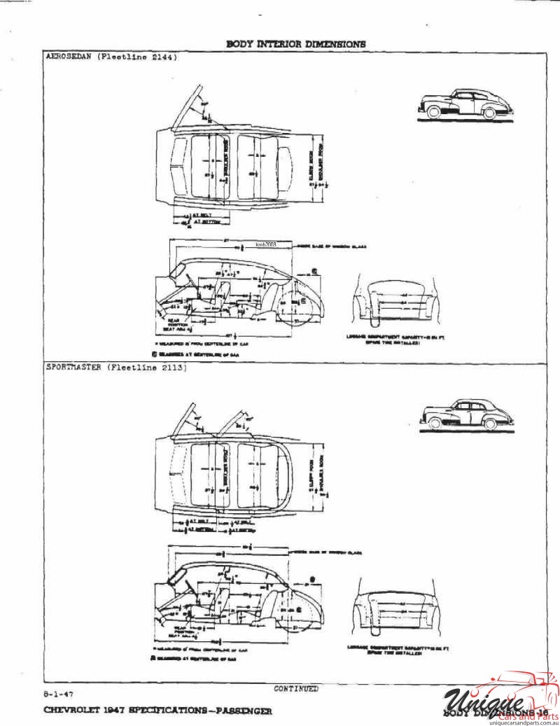 1947 Chevrolet Specifications Page 26